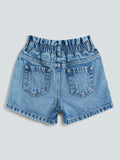 HOP Kids Blue Paper bag Shorts