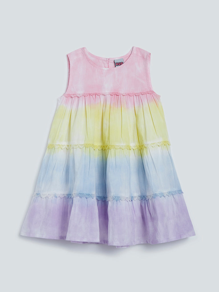 HOP Kids Multi-Coloured Tiered Dress