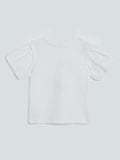 HOP Kids White Beach Themed T-Shirt