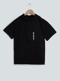 Y&F Kids Black Hooded T-Shirt
