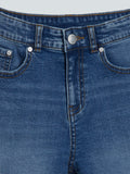 Y&F Kids Dark Blue Faded-Wash Shorts