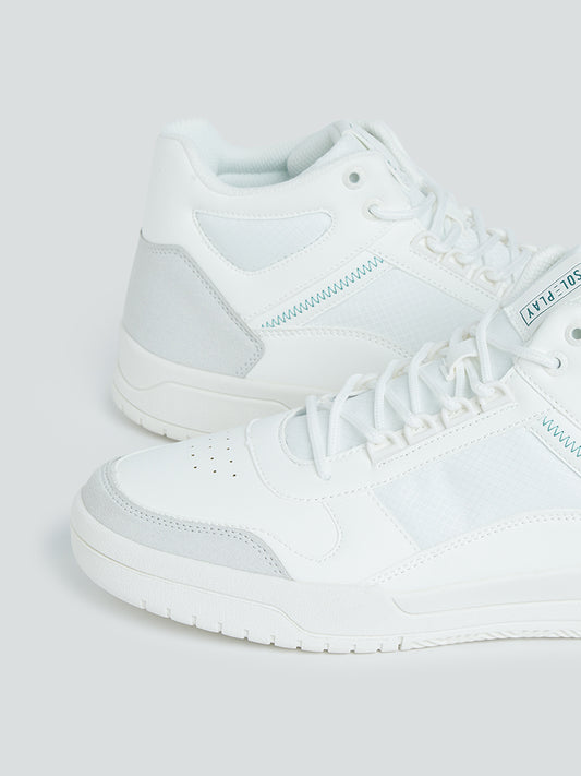 SOLEPLAY White High-Top Sneakers