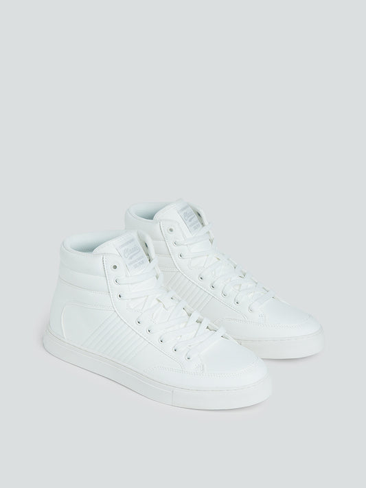 SOLEPLAY White High-Top Sneakers