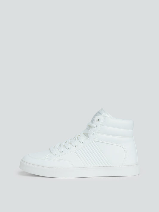 SOLEPLAY White High-Top Sneakers