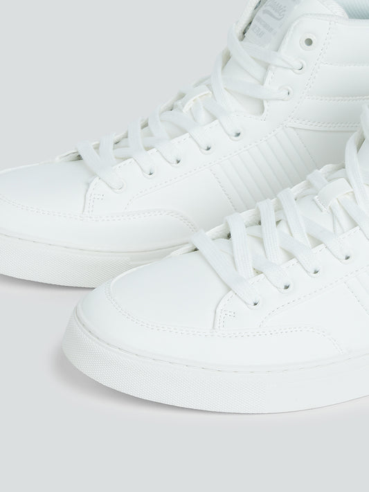 SOLEPLAY White High-Top Sneakers