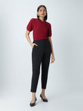 Wardrobe Red Ruffled Top