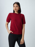 Wardrobe Red Ruffled Top