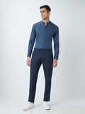 WES Formals Indigo Ultra Slim-Fit Shirt