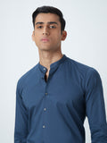 WES Formals Indigo Ultra Slim-Fit Shirt