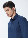 WES Formals Indigo Ultra Slim-Fit Shirt