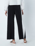Nuon Black Panel Detailed Trousers