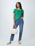 LOV Green Text Print T-Shirt