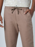 ETA Taupe Slim-Fit Pure Cotton Chinos