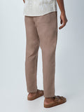 ETA Taupe Slim-Fit Pure Cotton Chinos