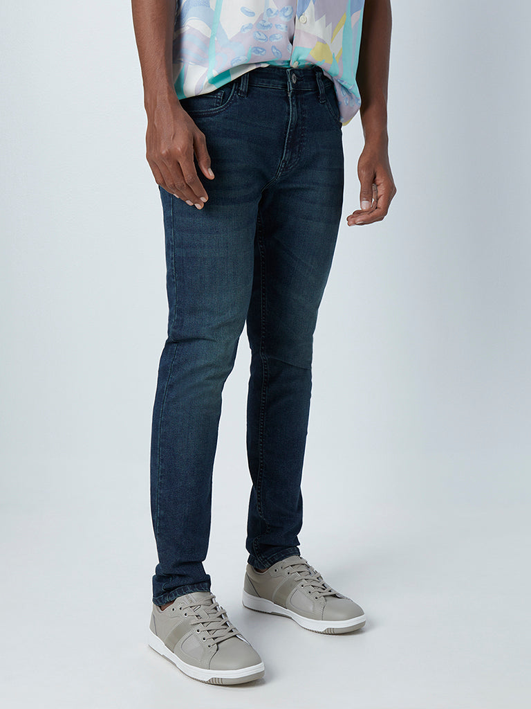 Nuon Blue Relaxed - Fit Mid - Rise Jeans
