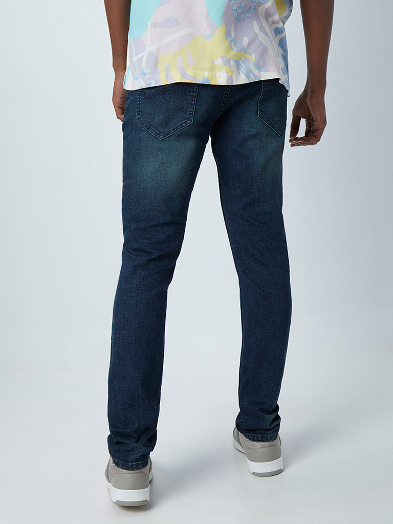 Nuon Blue Relaxed - Fit Mid - Rise Jeans
