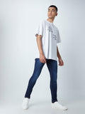 Nuon Navy Rocker Skinny-Fit Jeans
