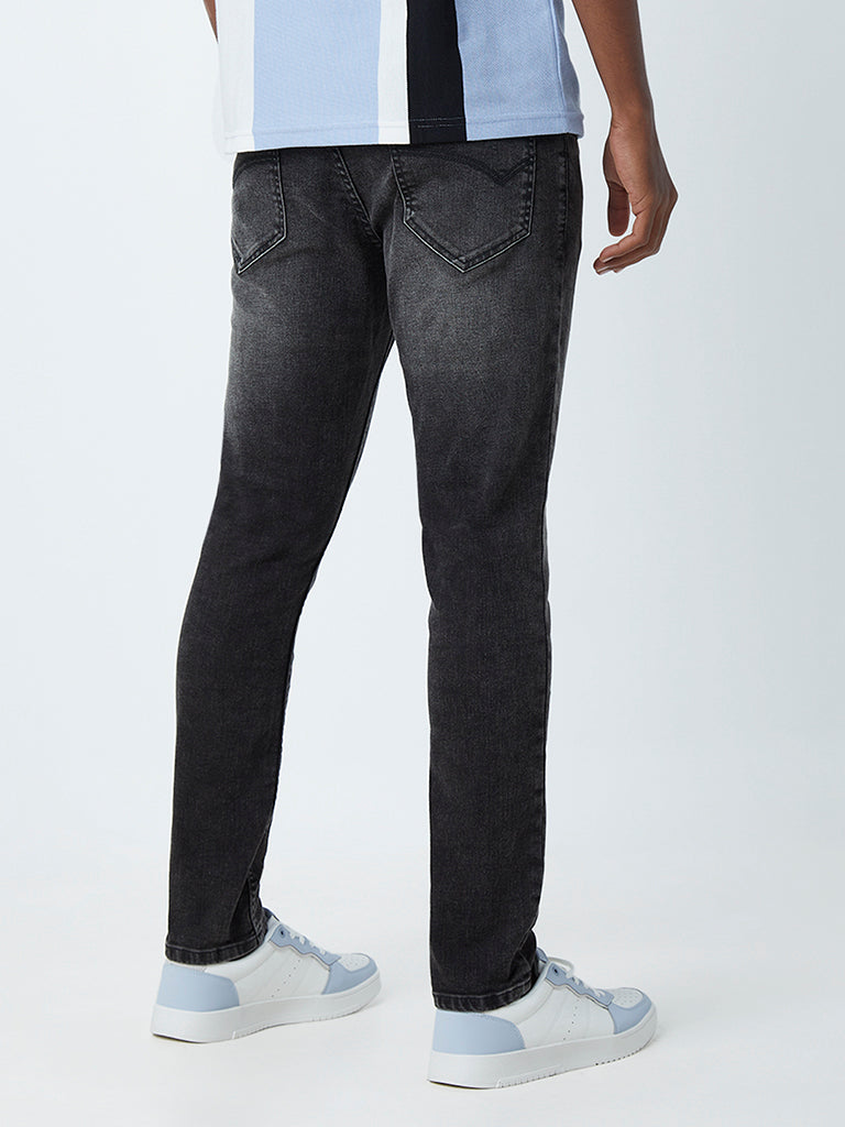 Nuon Charcoal Slim - Fit Mid - Rise Jeans
