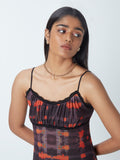 Nuon Orange Printed Dress