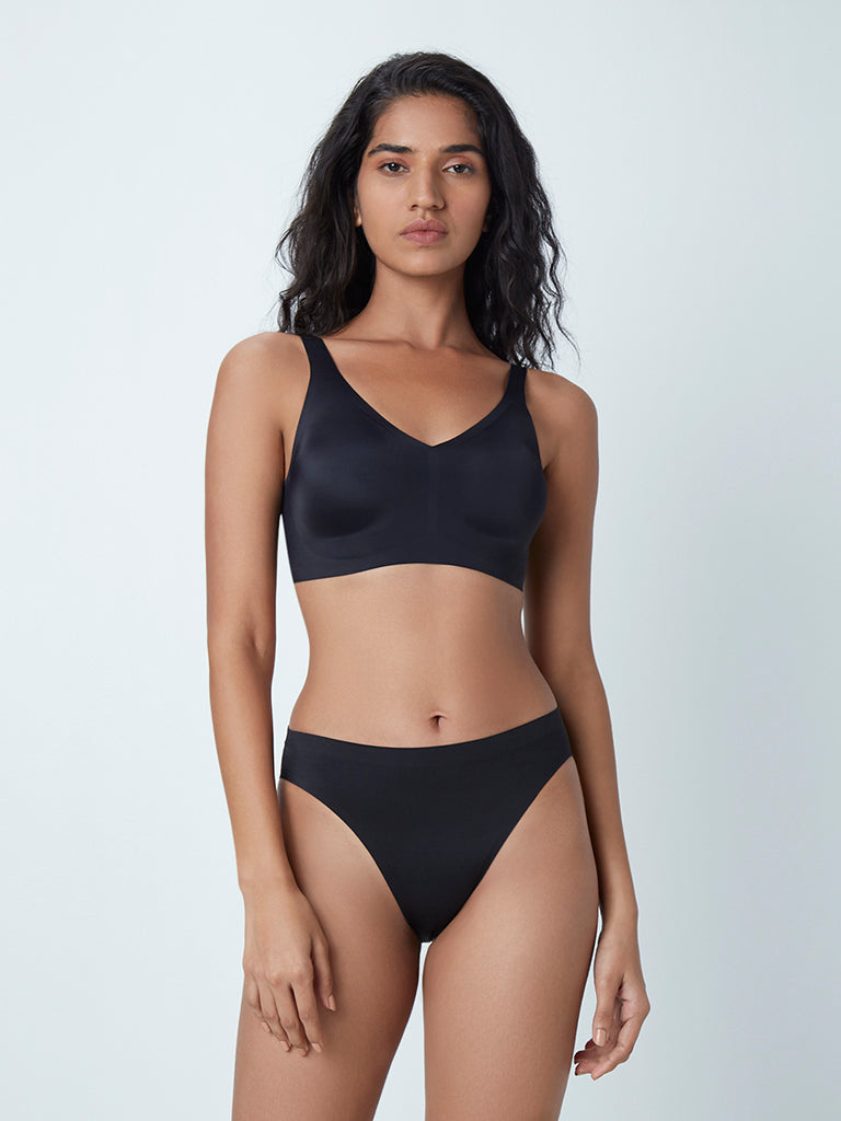 Wunderlove Black Invisible Full Coverage Bra