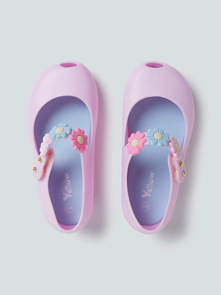 Buy Yellow Lilac Mary Jane Shoes from Westside