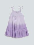 HOP Kids Lilac Strappy Crepe Dress