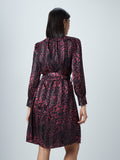 Wardrobe Black Abstract Print Dress With Belt