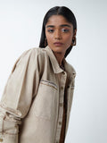 Nuon Beige Sequin-Detailed Jacket