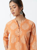 Utsa Coral Printed Straight Kurta