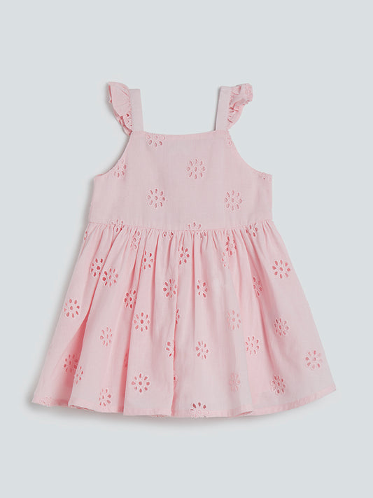 HOP Baby Peach Cut-Out Detailed Dress
