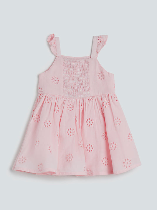 HOP Baby Peach Cut-Out Detailed Dress