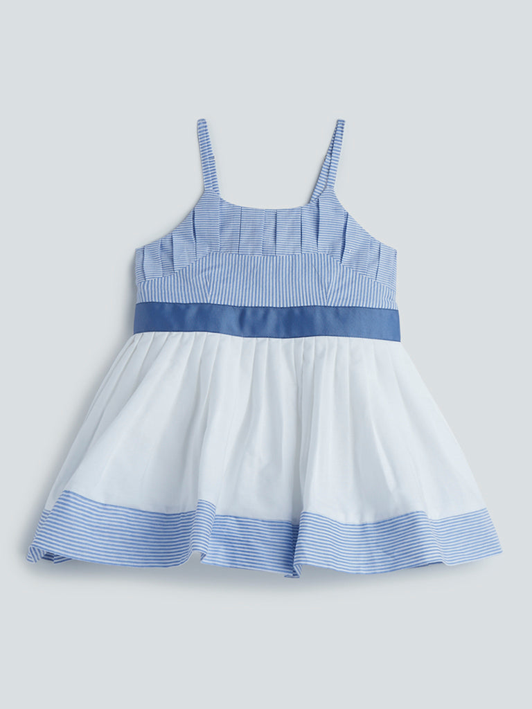 Shop HOP Baby Blue Fit-And-Flare Dress Online – Westside
