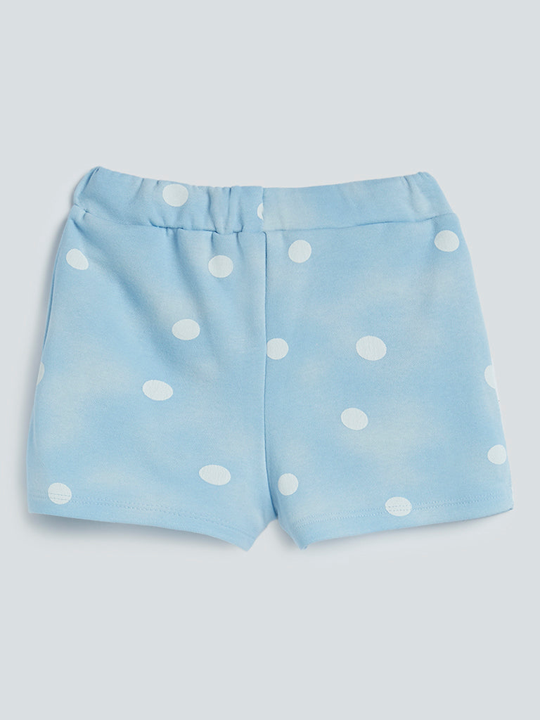 HOP Kids Blue Polka Dot Design Shorts