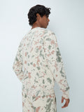 Studiofit Beige Tie-Dye Relaxed-Fit Sweatshirt