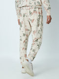 Studiofit Beige Tie-Dye Printed Slim-Fit Joggers