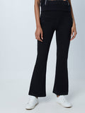 Studiofit Black Flared Trackpants