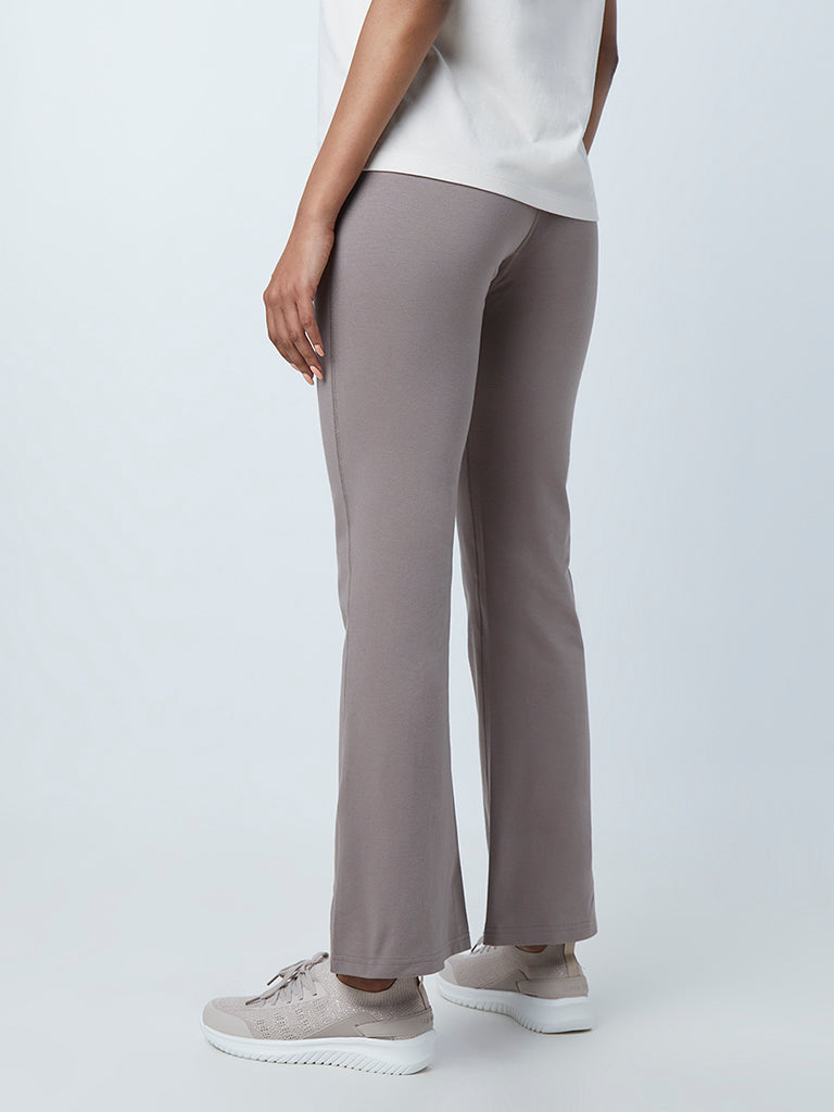 Studiofit Taupe Flared Trackpants