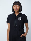Studiofit Black Hooded Jumpsuit