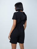 Studiofit Black Hooded Jumpsuit