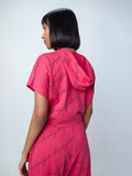 Studiofit Fuchsia Printed Hoodie T-Shirt