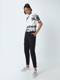 Studiofit White Graphic Design T-Shirt