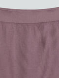Y&F Kids Mauve Ribbed Bicycle Shorts
