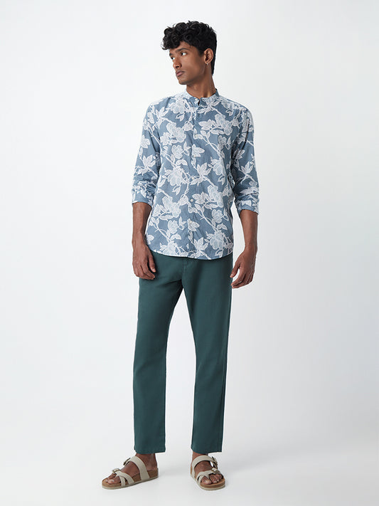 ETA Teal Slim-Fit Chinos