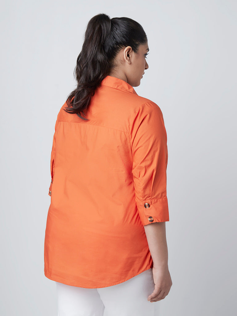 Gia Curves Orange Shirt