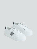 LUNA BLU White Embellished Platform Sneakers