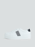 LUNA BLU White Embellished Platform Sneakers