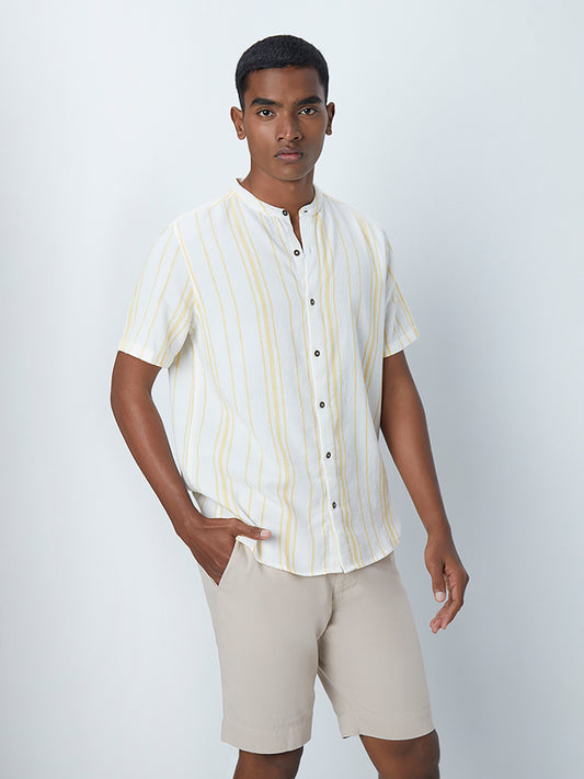 ETA Yellow Stripe Pattern Shirt