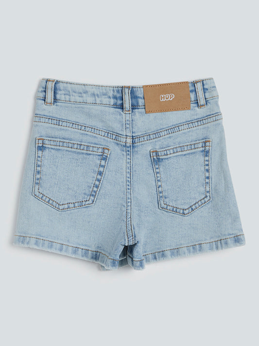 HOP Kids Light Blue Denim Skort