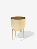 Westside Home Gold Satin Short Planter