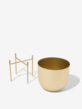 Westside Home Gold Satin Short Planter
